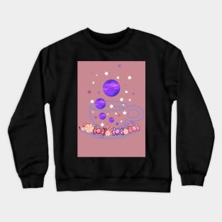 Space storm in a tea cup - Kawaii Crewneck Sweatshirt